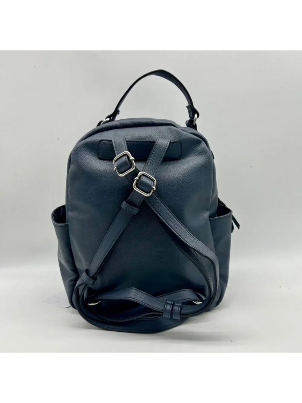 Style & Co Hudsonn Blue Faux Leather Backpack